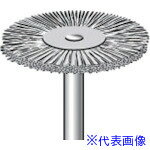 ■ナカニシ ステンレスワイヤーブラシ 10本入 ホイール型 φ23×1.5×軸φ3 線φ0.1 50424(8314846)