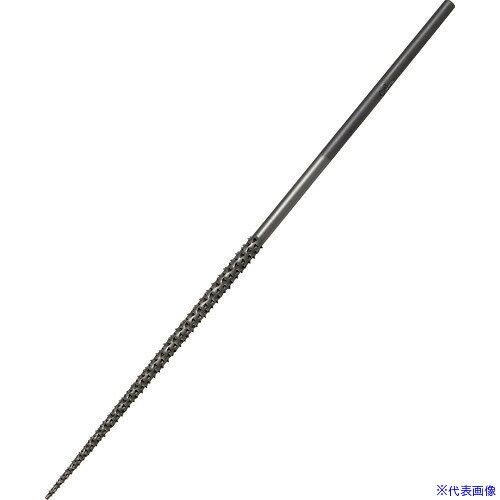 ■ナカニシ 精密鉄鋼ヤスリ 鬼目 3本入 丸型 3.8×3.8×69×軸φ3 57402(8338168)