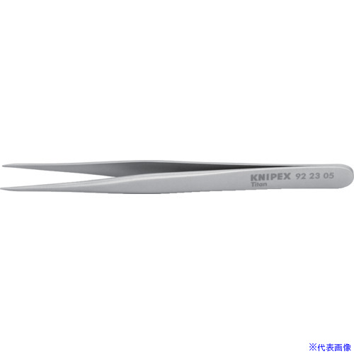 オレンジブック トラスコ中山　TRUSCOKNIPEX 9223−05 チタン製精密ピンセット 120MM 〔品番:922305〕[ 注番:8355163]特長●先端が細くストレートなので、精密作業に向いています。●チタン製で軽量です。●高...