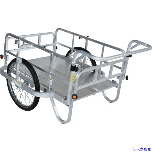 オレンジブック トラスコ中山　TRUSCOHARAX 折り畳み式リヤカー コンパック(ノーパンクタイヤ) 〔品番:HC906NSH〕[ 注番:8355978]特長●折りたためますのでコンパクトに収納できます。●ショートハンドルです。用途●災害用の備蓄品として。仕様●均等荷重(kg)：180●長さ(mm)：1181●幅(mm)：870●高さ(mm)：730●タイヤタイプ：20インチノーパンクタイヤ●折りたたみ時寸法(mm)長さ：970●折りたたみ時寸法(mm)幅：350●折りたたみ時寸法(mm)高さ：730仕様2●組立品●20インチエアー入りクタイヤ●積載重量180kg●ショートハンドル材質/仕上●本体：アルミ合金セット内容/付属品注意原産国（名称）日本JANコード4939356399550本体質量16.2kgオレンジブック トラスコ中山　TRUSCOHARAX 折り畳み式リヤカー コンパック(ノーパンクタイヤ) 〔品番:HC906NSH〕[注番:8355978][本体質量：16.2kg]《包装時基本サイズ：1035×380×770》〔包装時質量：16kg〕分類》搬送機器》運搬車輌機器》リヤカー☆納期情報：オレンジブック掲載以外でメーカー直送品（送料元払い）【法人限定＝会社名ご記入お願い致します。】※北海道・沖縄・離島は運賃別途商品も含む