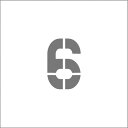 ■IM ステンシル マグネット 6 文字サイズ50×40mm ASTM65040(8364175)