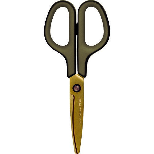 ■PLUS 34519)ハサミ フィットカットカーブ チタンコート SC−175ST 左右対称グリップ チタンブラウン SC175STTBR(836...