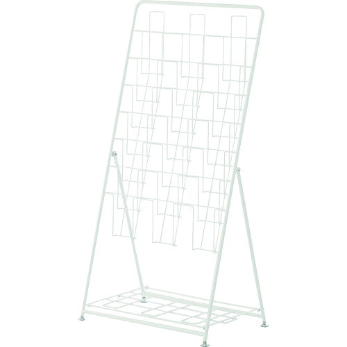 ■アールエフヤマカワ パンフレットスタンド7段トリプル RFPFSTRWH(8364589)[送料別途お見積り][法人限定]