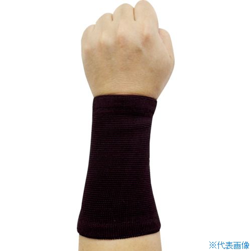 ■福徳 快適強圧迫サポーター手首ロング 黒 M 1751M(8365705)