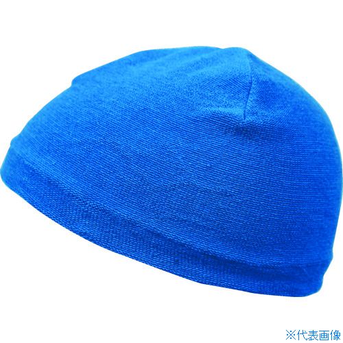 ■福徳 抗菌防臭ヘルニットキャップ ブルー 1817BLU(8365767)