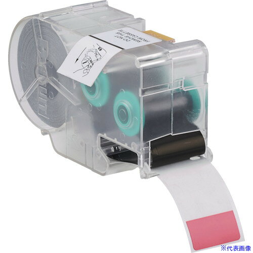 ■PANDUIT 熱転写ハンディプリンタ用セルフラミネートラベル ビニル 赤 印字部縦12....