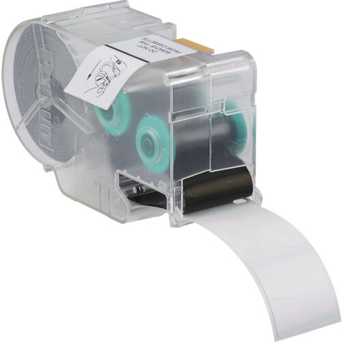 ■PANDUIT 熱転写ハンディプリンタ用セルフラミネートラベル ビニル 白 印字部縦19.1mmx横25.4mm 125枚..