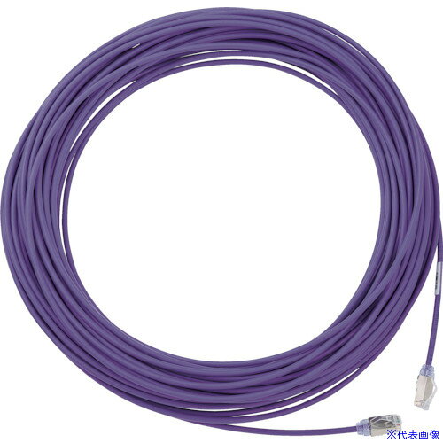 ■PANDUIT カテゴリ6A細径シールドパッチコード 15m 紫 STP28X15MVL(8367597)