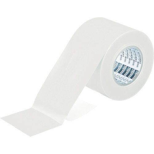 ■TRUSCO ラインテープ 屋内用 幅100mmX長さ50m ホワイト TLT100EAW(8368038)