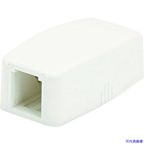 ■PANDUIT ローゼットボックス シャッターなし 1個口 白 JOQ10000 JOQ10000(8368099)