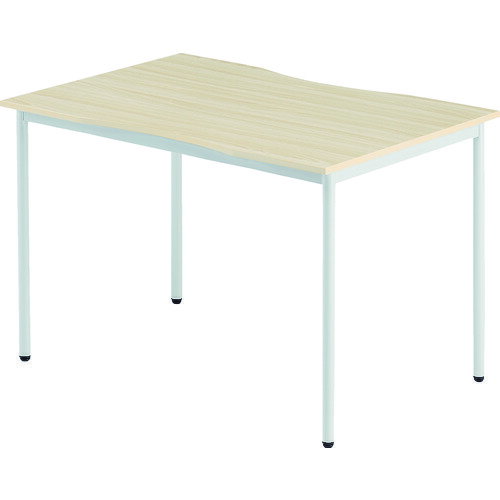 ■TOKIO オフィスデスク 角型 間口1200×奥行750×高さ720mm ナチュラル RM1275NR(8371178)[法人・事業所限定][直送元]