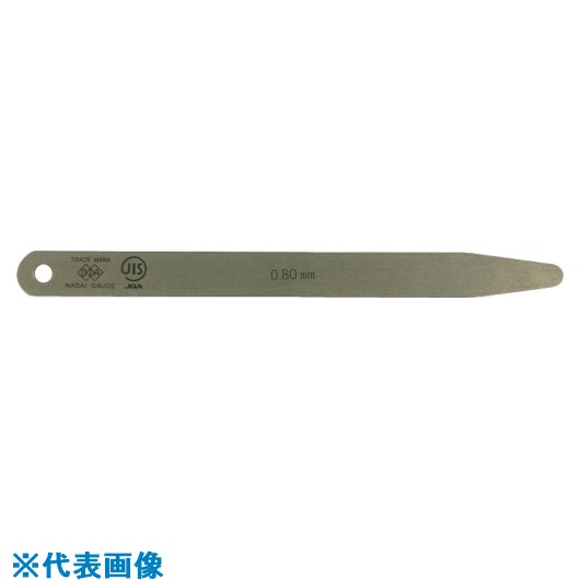 ■DIA JIS規格すきまゲージリーフ 0.80X150B型 150B0.80(8380509)[送料別途お見積り...