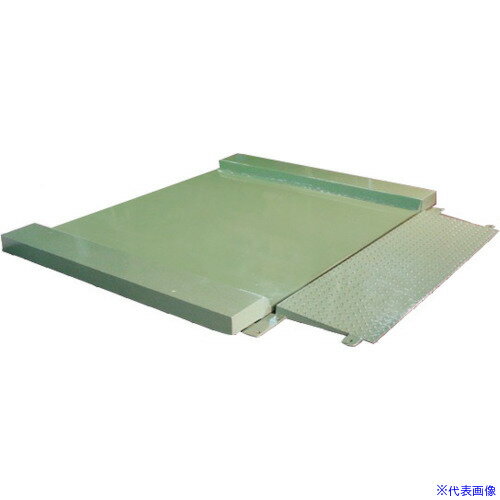 ■SHUZUI 低床型台はかり SS 0.3T 1500×1500mm 両側スロー FT3001500X1500W(8384205)[送料別途見積り][法人・事業所限定][外直送]