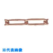 ■水本 銅チェーン30m 線径6mm CU6(8490346)[法人・事業所限定][外直送元](4.0)