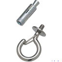 ■水本 吊金具(ボルトタイプ) ステンレス ボルトフック(カットアンカー付) フックの長さ33mm B1496(8490812)