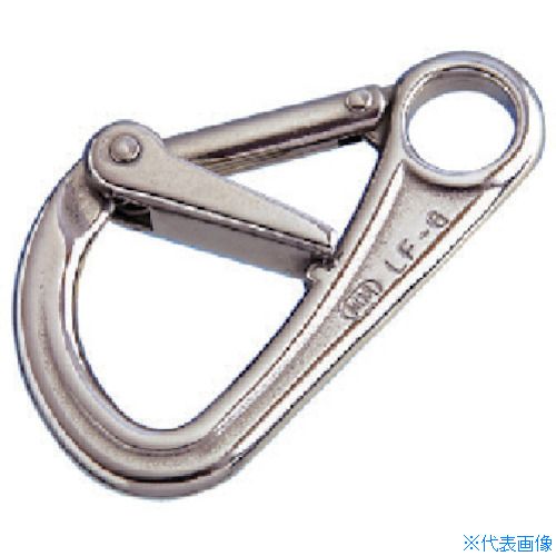 オレンジブック トラスコ中山　TRUSCO水本 ステンレス ロックフック 線径7.5mm長さ67mm 〔品番:LF6〕[ 注番:8491833]特長●2回の動作でなければ開かないフックです。用途●連結金具として。仕様●使用荷重(kN)：0.78●D(mm)：7.5●D2(mm)：3.5●L(mm)：67●S(mm)：12●W(mm)：40●R(mm)：5●T1(mm)：5.7●T2(mm)：6●d(mm)：12仕様2材質/仕上●ステンレス(SUS304)●仕上げ：バレル研磨仕上げセット内容/付属品注意原産国（名称）中国JANコード4982970016105本体質量40gオレンジブック トラスコ中山　TRUSCO水本 ステンレス ロックフック 線径7.5mm長さ67mm 〔品番:LF6〕[注番:8491833][本体質量：40g]《包装時基本サイズ：67×40×12》〔包装時質量：40g〕分類》金物・建築資材》建築金物》荷役金具☆納期情報：仕入れ先通常在庫品 (欠品の場合有り)