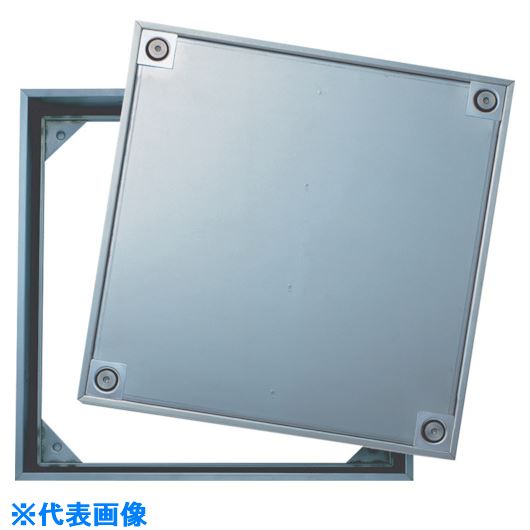 ■DAIKEN 床点検口アンダーハッチ 450×450 ステン枠防水防臭 ハンドル付 FSPPD45H(8493640)[送料別途見..