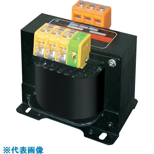 オレンジブック トラスコ中山　TRUSCOスワロー 電源トランス(降圧専用タイプ) 1000VA 〔品番:PC421000E〕[ 注番:8513687]特長●産業用単相複巻トランス　ねじアップ式端子台●静電シールド付●樹脂成形ボビンの使用により、紙巻ボビンでの湿気やホコリ等による絶縁不良等を防止できます●保護カバー取外しの手間も、ねじ脱落の心配もなく、圧着端子を入れて締めるだけで作業が完了。結線時間が約5分の1になりました●各相の端子台を入力、出力、アース、U相、V相、W相と色分けすることで一目で判別ができ、誤配線防止効果を高めます●ポップナットの採用により、ドライバーを垂直に作業可能とし、取り付け作業が素早く、確実に行えます用途●入力側の電圧を出力側の電圧に変換します。仕様●容量(kVA)：1●RoHS対応●JIS規格準拠仕様2●入力440、400、380、0V　出力220、200、0V E　1000VA●端子ねじ(mm)；4　絶縁種類；E種材質/仕上●銅●鉄●樹脂セット内容/付属品注意原産国（名称）日本JANコード本体質量12.2kgオレンジブック トラスコ中山　TRUSCOスワロー 電源トランス(降圧専用タイプ) 1000VA 〔品番:PC421000E〕[注番:8513687][本体質量：12.2kg]《包装時基本サイズ：190×160×160》〔包装時質量：12kg〕分類》電子機器》電気・電子部品》変圧器☆納期情報：メーカー取り寄品（弊社より発送）