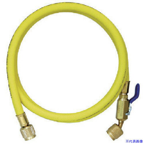 オレンジブック トラスコ中山　TRUSCOAsada R410A用チャージングホースプラス2 ボールバルブ付 92cm 黄 〔品番:Y29003〕[ 注番:8521154]特長●冷媒放出防止のためのボールバルブ付きです。●新冷媒対応の高耐圧構造で、安全な作業ができる高性能ホースです。●防浸用のゴム層と特殊ナイロン層の4層二重防護で、CFC・HCFC・HFCに対応します。　●特殊ナイロン層が、水分の浸入による冷媒の汚染を防止します。●多層構造ながら、剛性と柔軟性をあわせ持ち、扱いやすいホースです。●接続部の金具は、手袋をしたままでも回しやすい様、大きくてすべり止めのローレット加工がされています。●接続を外す際、ブロー溝により作業者側に残ガスが噴出するのを防ぎ、安全に作業ができます。●可動式のバルブオープナーを内蔵しております。仕様●常用圧力(MPa)：5.5●破裂圧力(MPa)：27.5●ねじ寸法：5/16フレア(UNF1/2-20山)●対応冷媒：R410A●ねじサイズ：5/16フレア(UNF1/2-20山)●ホース長(cm)：92仕様2●ホース色：黄材質/仕上●ゴム●ナイロン●真鍮セット内容/付属品注意原産国（名称）アメリカJANコード4991756146264本体質量218gオレンジブック トラスコ中山　TRUSCOAsada R410A用チャージングホースプラス2 ボールバルブ付 92cm 黄 〔品番:Y29003〕[注番:8521154][本体質量：218g]分類》手作業工具》水道・空調配管用工具》マニホールド☆納期情報：メーカー取り寄品（弊社より発送）