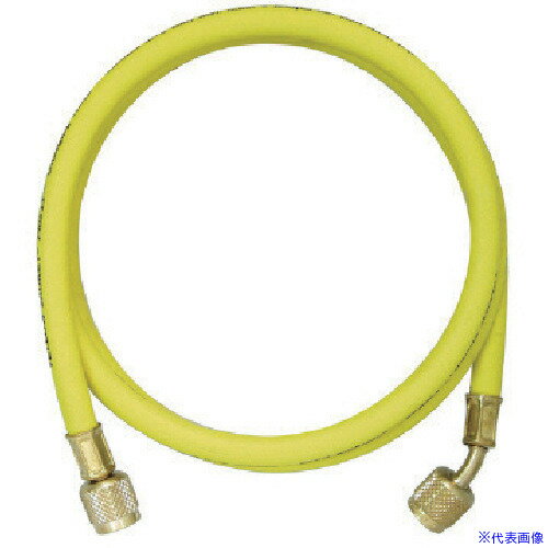 ■Asada 1/4 チャージングホースプラス2 ボールバルブ付 152cm 黄 Y29060(8521158)[送料別途お見積り][法人限定][掲外取寄]
