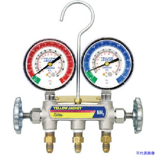 ■Asada アンモニア用1/4 マニホールド 本体のみ Y40192(8521183)[法人限定][外直送元]