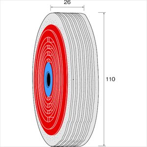 ■Minimo　リングバフホイール　フェルト　φ110 NA6702(8526173)