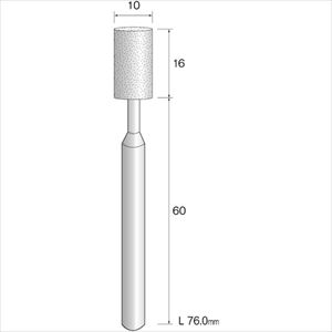 ■Minimo 精密砥石 WA砥粒#100 φ10 (5本入) JA3123(8527085)[送料別途お見積り][法人限定][掲外取寄]