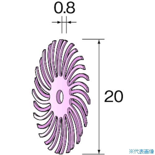 ■Minimo ラバーブラシ #800 φ20 (20個入) NA3514(8527129)