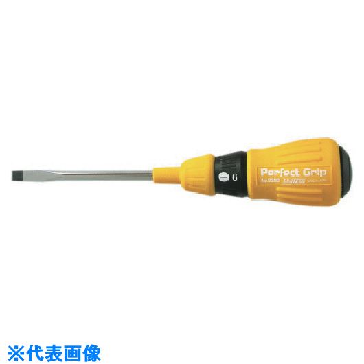 ■サンフラッグ パーフェクトグリップドライバー 8.0X150 NO.33808.0150(8532421)[送料別途見積り][法人・事業所限定][掲外取寄](4)