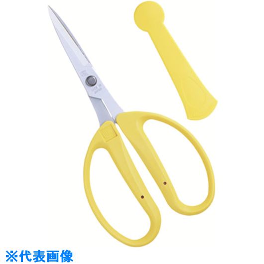 ■チカマサ アレンジはさみフッ素 イエロー CRI360SFY(8533707)[送料別途お見積り][法人限定][掲外取寄]