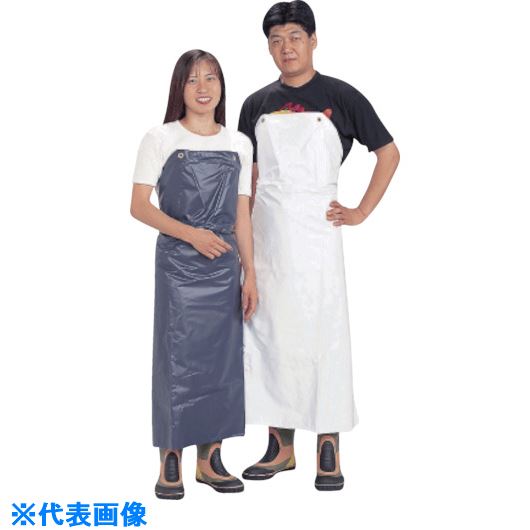 ■川西 スパット前掛 白 Lサイズ 4470W(8537697)×10[送料別途見積り][法人・事業所限定][掲外取寄]