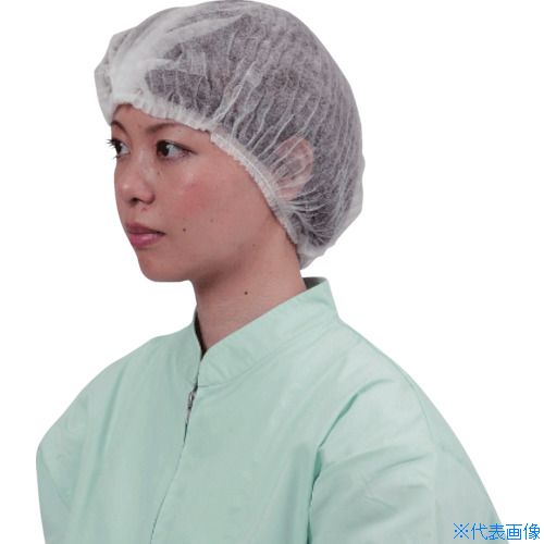 ■川西 不織布使いきりヘアキャップ ホワイト 100枚入り 7045W(8537743)