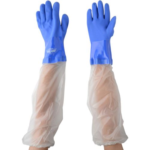 ■川西 耐油マックス腕カバー付 1P Lサイズ 2304L(8548982)×10[送料別途お見積り][法人限定][掲外取寄]