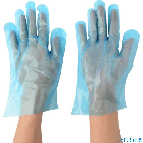 オレンジブック トラスコ中山　TRUSCO川西 ポリエチレン手袋カタエンボス ブルー 100枚入り Mサイズ 〔品番:2016BLM〕[ 注番:8549006]特長●便利な左右兼用タイプのためムダなくお使いいただけます。用途●食品加工・清掃・介護に。仕様●色：ブルー●サイズ：M●全長(cm)：28.0●手のひら周り(cm)：27.0●中指長さ(cm)：8.0●厚さ(mm)：0.018●粉(あり・なし)：なし●エンボス加工：片エンボス●食品衛生法：適合品●左右の区別：左右兼用仕様2材質/仕上●ポリエチレン(PE)セット内容/付属品注意原産国（名称）中国JANコード4906554133651本体質量138gオレンジブック トラスコ中山　TRUSCO川西 ポリエチレン手袋カタエンボス ブルー 100枚入り Mサイズ 〔品番:2016BLM〕[注番:8549006][本体質量：138g]《包装時基本サイズ：250×180×20》〔包装時質量：138g〕分類》保護具》作業手袋》使い捨て手袋☆納期情報：メーカー取り寄品（弊社より発送）