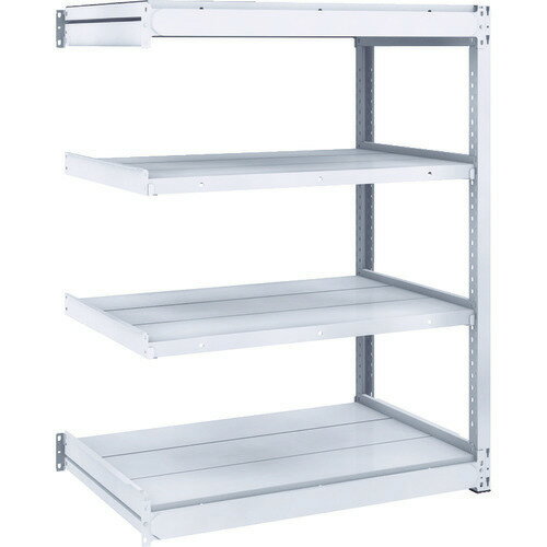 ■TRUSCO TUG型軽中量ボルトレス棚 200kg 連結型 940×624×H1200 4段 TUG20043L4B(8557833)[法人限定][直送元]