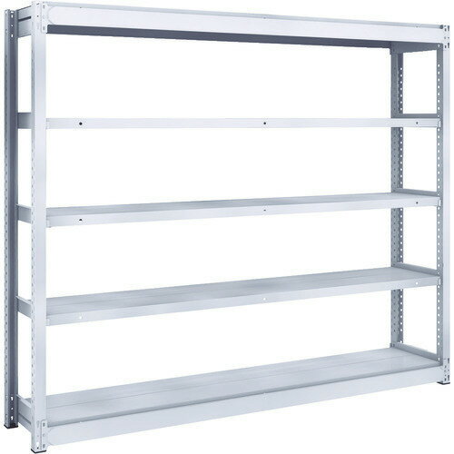 ■TRUSCO TUG型軽中量ボルトレス棚 200kg 単体型 1840×324×H1500 5段 TUG20056K5(8557915)[法人限定][直..