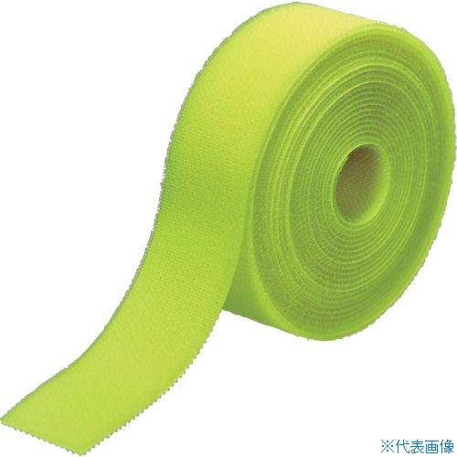 ■TRUSCO マジックバンド[[R下]]結束テープ両面蛍光イエロー40mm×5m MKT4050LY(8560...