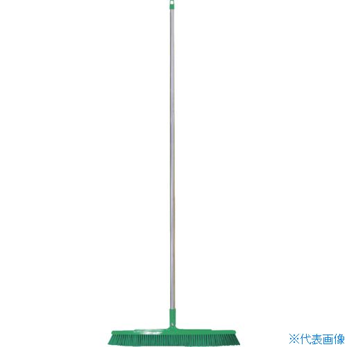 樂天商城 - ■BURRTEC バーキュートプラス 衛生管理用ほうき 幅広タイプ ソフト緑1 BCP45−60SUS−SG 1P※ 62604401(8563039)[送料別途お見積り][法人限定]