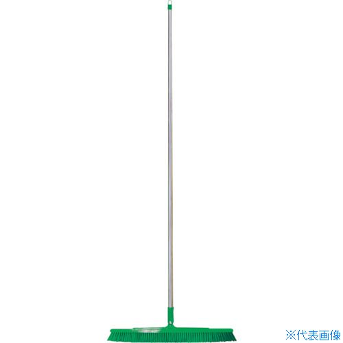 ■BURRTEC バーキュートプラス 衛生管理用ほうき 幅広タイプ ハード緑1 BCP45−40SUS−HG 1P※ 62614401(8563044)[送料別途お見積り][法人限定][メーカー取寄]