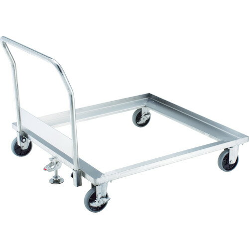 ■TRUSCO オールステンパレットカー 1120X1120 S付 ハンドル付 SUPL1111HS(8564173)[法人限定][直送元]
