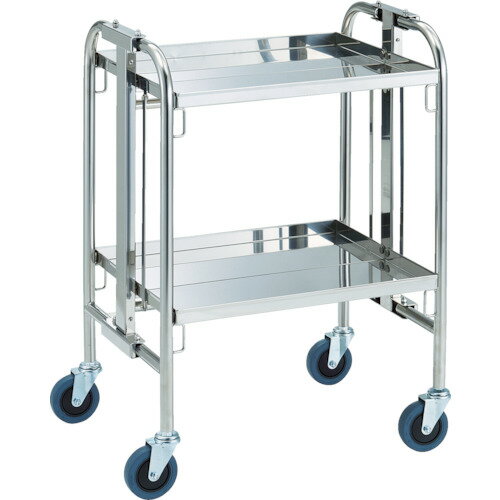 ■TRUSCO SUS304折りたたみ式ワゴン 550×450×752 TOK2(8564354)[法人限定][直送元]