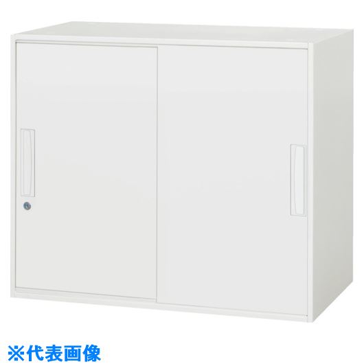 ■DAISHIN 壁面収納庫 引戸型 上下兼用W800 ホワイト V84007S(8569596)[法人限定][外直送元]