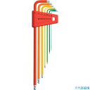 ■PBスイスツールズ ボール付ロング六角棒レンチ7本セット(レインボー)(パックナシ) 212LH6RB(8571338)
