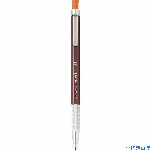 オレンジブック トラスコ中山　TRUSCOuni ユニホルダー 2B 〔品番:MH5002B〕[ 注番:8575748]特長●折れにくい、減りにくい、uni芯2mmを採用しています。●ローレット金属グリップで、軍手でもすべりにくくなっています。●木材、コンクリート、ステンレスなどさまざまな場所によく書けます。●2.0mmの鉛筆と同じ芯を搭載したロングセラー商品です。用途●木材、建築関係のマークに適しています。仕様●色：黒(2B)●芯径(mm)：2仕様2●ノック式●軸径φ9.0、厚さ10.5mm、全長140.5mm●硬度2B材質/仕上●軸：ABS樹脂●グリップ：ブラス+ローレット加工+クロムメッキセット内容/付属品注意原産国（名称）日本JANコード4902778363935本体質量11.8gオレンジブック トラスコ中山　TRUSCOuni ユニホルダー 2B 〔品番:MH5002B〕[注番:8575748][本体質量：11.8g]《包装時基本サイズ：140×9×10》〔包装時質量：12g〕分類》測定・計測用品》測量用品》建築用筆記具☆納期情報：仕入れ先通常在庫品 (欠品の場合有り)