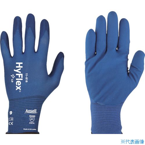 ■Ansell ニトリル背抜手袋 ハイフレックス 11−818 Mサイズ 118188(8580634)