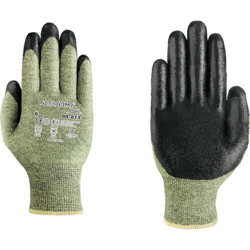 ■Ansell 耐切創手袋 アクティブアーマー 80−813 Lサイズ 808139(8580773)