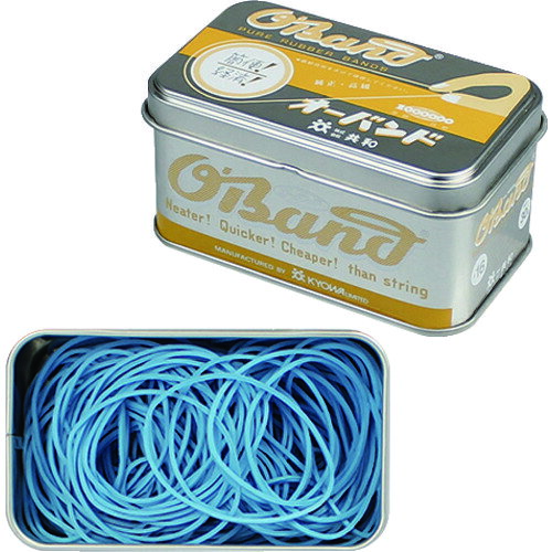 オレンジブック トラスコ中山　TRUSCOオーバンド シルバー缶 30g #16 ライトブルー 〔品番:GG040LB〕[ 注番:8580820]特長●新しさと懐かしさが感じられるオーバンドシルバー缶です。●シンプルなデザインでさりげない存在感が魅力的です。●シルバー缶の中にカラフルな輪ゴムが入っています。●カラー全10色のラインナップがあります。●かわいい手のひらサイズの缶です。用途●包装、結束などに。仕様●色：ライトブルー●番手(#)：16●切幅(mm)：1.1●折径(mm)：60●厚さ(mm)：1.1●包装形態：シルバー缶入仕様2●内径(mm)：38●缶のサイズ：W92.5×D57×H48mm●1缶の重量：約84g材質/仕上●天然ゴムセット内容/付属品注意原産国（名称）日本JANコード4971620229804本体質量30gオレンジブック トラスコ中山　TRUSCOオーバンド シルバー缶 30g #16 ライトブルー 〔品番:GG040LB〕[注番:8580820][本体質量：30g]《包装時基本サイズ：55×94×47》〔包装時質量：84g〕分類》梱包用品》梱包結束用品》ゴムバンド☆納期情報：仕入れ先通常在庫品 (欠品の場合有り)