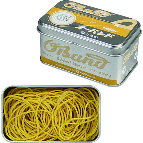 オレンジブック トラスコ中山　TRUSCOオーバンド シルバー缶 30g #16 イエロー 〔品番:GG040YW〕[ 注番:8580827]特長●新しさと懐かしさが感じられるオーバンドシルバー缶です。●シンプルなデザインでさりげない存在感が魅力的です。●シルバー缶の中にカラフルな輪ゴムが入っています。●カラー全10色のラインナップがあります。●かわいい手のひらサイズの缶です。用途●包装、結束などに。仕様●色：イエロー●番手(#)：16●切幅(mm)：1.1●折径(mm)：60●厚さ(mm)：1.1●包装形態：シルバー缶入仕様2●内径(mm)：38●缶のサイズ(mm)：W92.5×D57×H48●1缶の重量(g)：約84材質/仕上●天然ゴムセット内容/付属品注意原産国（名称）日本JANコード4971620229873本体質量30gオレンジブック トラスコ中山　TRUSCOオーバンド シルバー缶 30g #16 イエロー 〔品番:GG040YW〕[注番:8580827][本体質量：30g]《包装時基本サイズ：55×95×50》〔包装時質量：84g〕分類》梱包用品》梱包結束用品》ゴムバンド☆納期情報：仕入れ先通常在庫品 (欠品の場合有り)