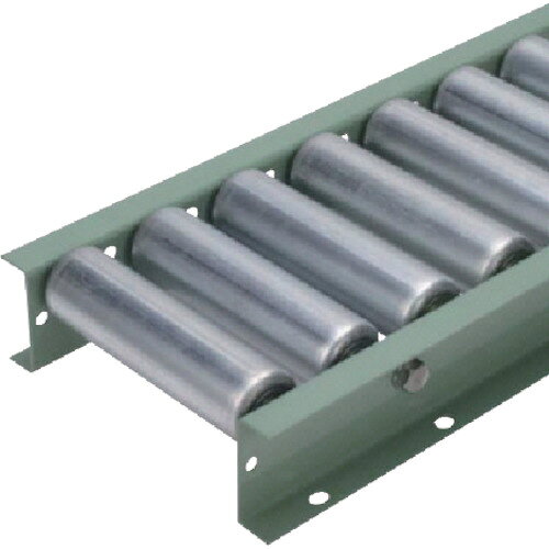 オレンジブック トラスコ中山　TRUSCOタイヨー φ57.2(2.1)スチールローラコンベヤ ピッチ100mm 幅300mm 〔品番:S57213001003000〕[ 注番:8585342]特長●ヘコミに強いローラーコンベヤです。用途●パレットの搬送、台車やラックへの取付、ストックラインなどに。仕様●ローラー径(mm)：57.2●ローラー幅(mm)：300●ピッチ(mm)：100●機長(mm)：3000●ローラー耐荷重(kg/本)：160●肉厚(mm)：2.1仕様2材質/仕上●フレーム:スチール●ローラー:機械構造用炭素鋼管(STKM12A)●メラミン焼付塗装セット内容/付属品●連結金具付注意●コンベヤの上に乗らないでください。転倒する恐れがあります。●常温でご使用ください。●水や湿気のある場所での使用は避けてください。●薬品や粉じんのある場所での使用は避けてください。●許容荷重以上の物は載せないでください。原産国（名称）日本JANコード本体質量55.53kgオレンジブック トラスコ中山　TRUSCOタイヨー φ57.2(2.1)スチールローラコンベヤ ピッチ100mm 幅300mm 〔品番:S57213001003000〕[注番:8585342][本体質量：55.53kg]分類》搬送機器》コンベヤ》フリーローラーコンベヤ☆納期情報：メーカー直送品（送料元払い）【法人限定＝会社名ご記入お願い致します。】 ※北海道・沖縄・離島は運賃別途商品も含む
