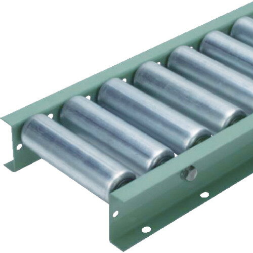 ■タイヨー S5721型スチールローラコンベヤ W600XP100X90°カーブ S57216001 ...